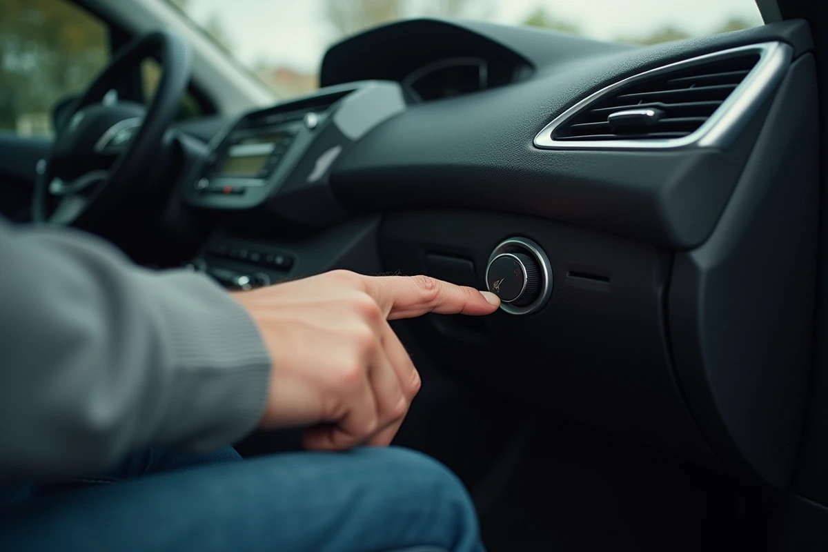 Bouton de centralisation de portière Peugeot 308 testé depuis l'intérieur du véhicule